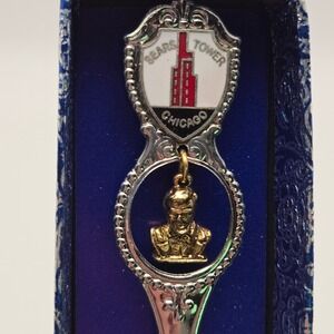 Sears Tower Lincoln Illinois Souvenir Spoon Vintage Travel